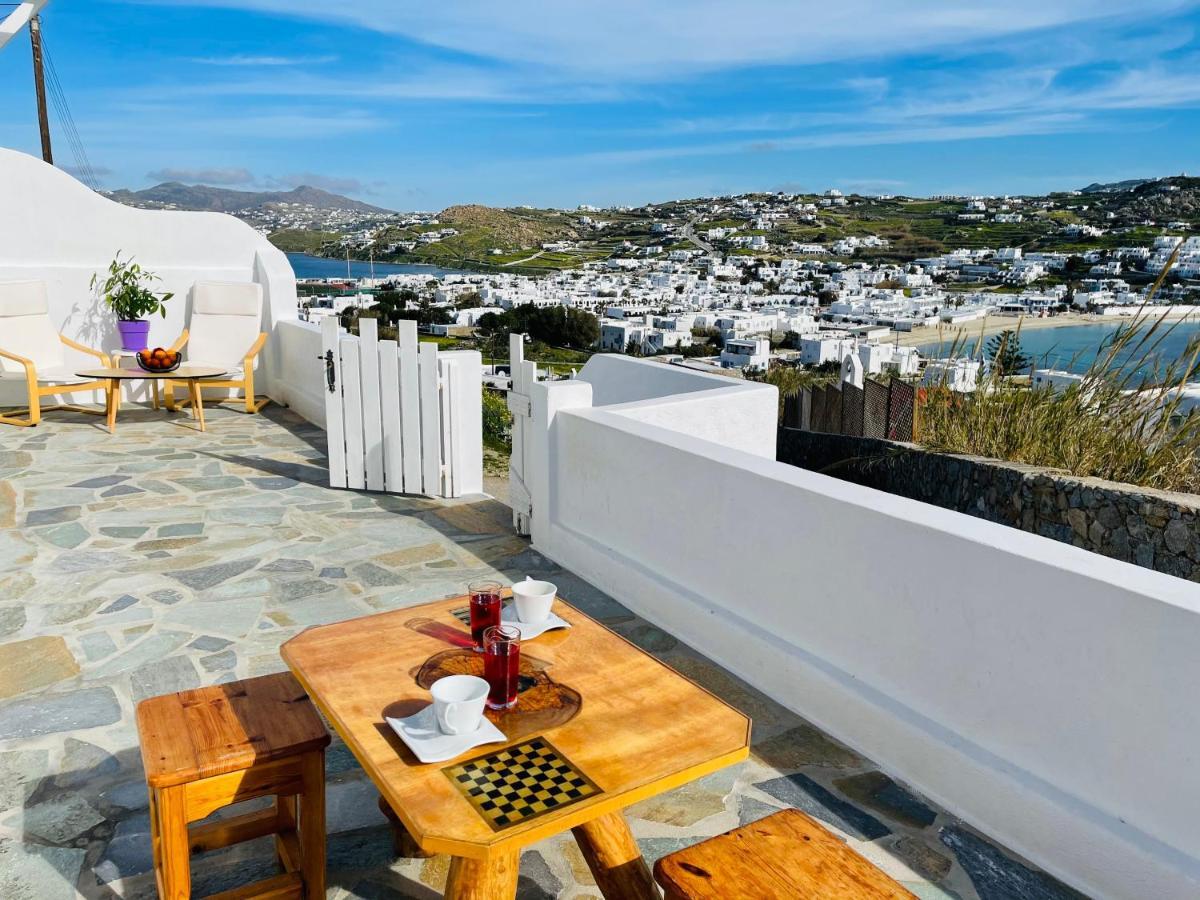 Modern Cycladic Sea View House Villa Ornósz Kültér fotó